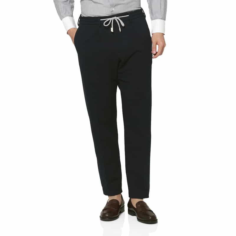 FRADI＜フラディ＞ シアサッカー素材ジャージーパンツ