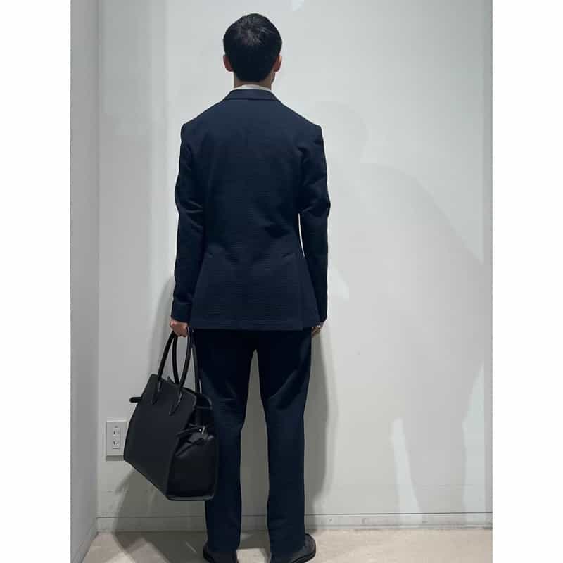 FRADI FRADI＜フラディ＞ シアサッカー素材ジャージーパンツ NAVY