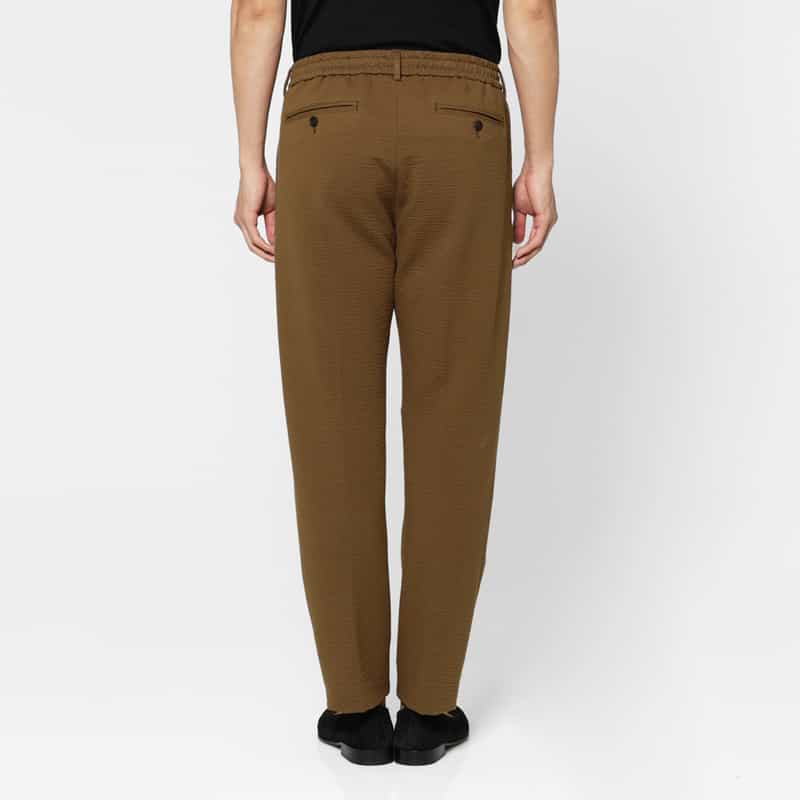 FRADI FRADI＜フラディ＞ シアサッカー素材ジャージーパンツ BROWN