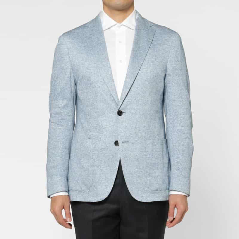 FRADI FRADI＜フラディ＞ コットンリネン素材テーラードジャケット BLUE