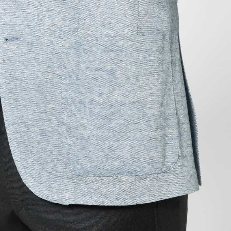 FRADI FRADI＜フラディ＞ コットンリネン素材テーラードジャケット BLUE