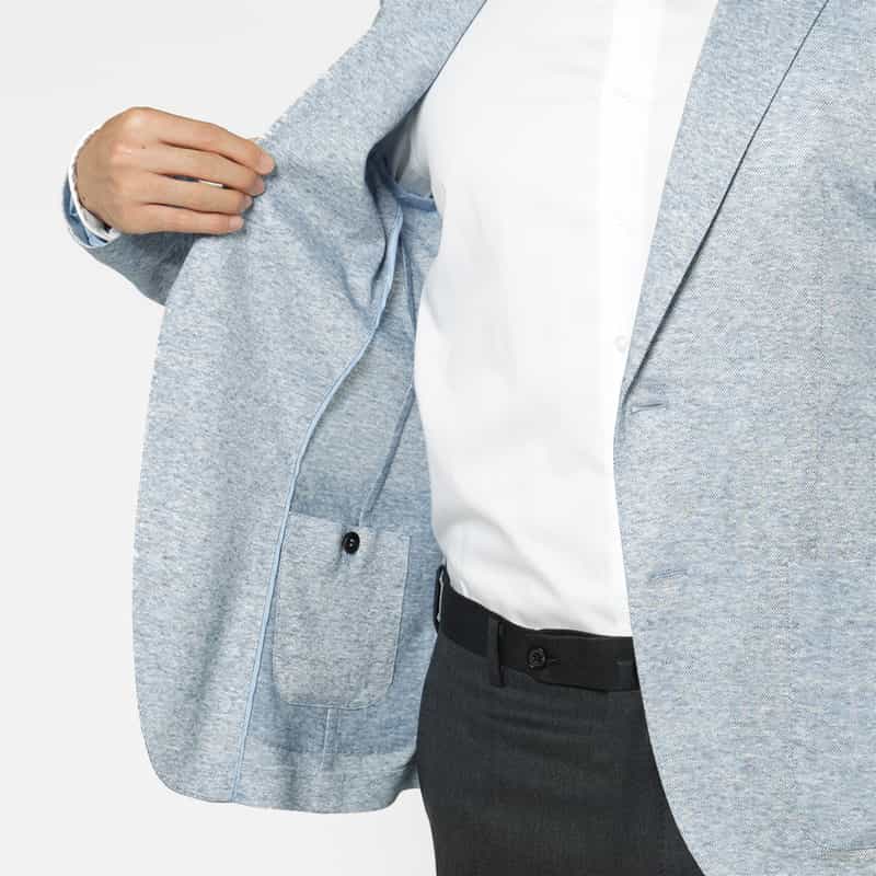 FRADI FRADI＜フラディ＞ コットンリネン素材テーラードジャケット BLUE