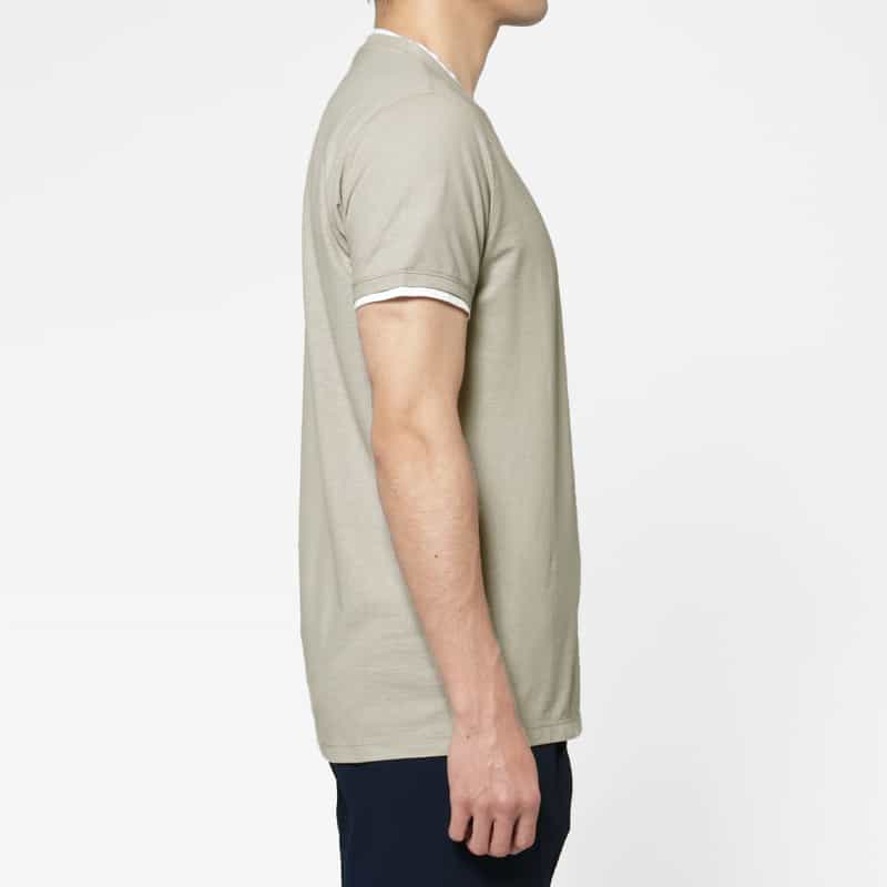 FRADI FRADI＜フラディ＞ バイカラーネックTシャツ BEIGE