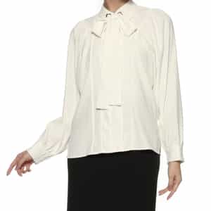 リボンタイ付ブラウス