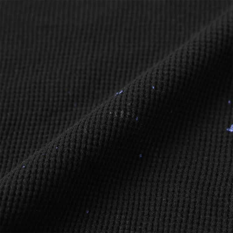 ANCELLM ANCELLM<アンセルム> バーニーズ ニューヨーク限定 ワッフルクルーネックカットソー BLACK