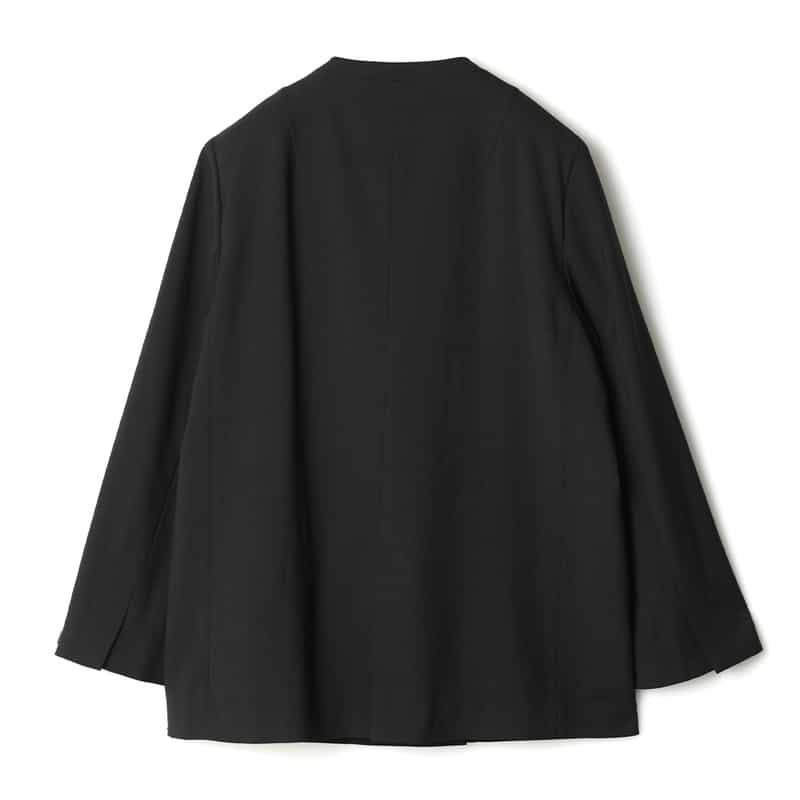 ETRE TOKYO ETRE TOKYO＜エトレ トウキョウ＞ バーニーズ　ニューヨーク限定 ノーカラーダブルブレストジャケット BLACK