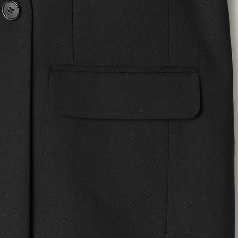 ETRE TOKYO ETRE TOKYO＜エトレ トウキョウ＞ バーニーズ　ニューヨーク限定 ノーカラーダブルブレストジャケット BLACK