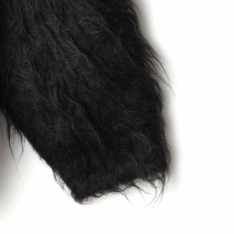 ETRE TOKYO ETRE TOKYO＜エトレ トウキョウ＞ バーニーズ　ニューヨーク限定 ダブフェイスヘアリーニットカーディガン BLACK