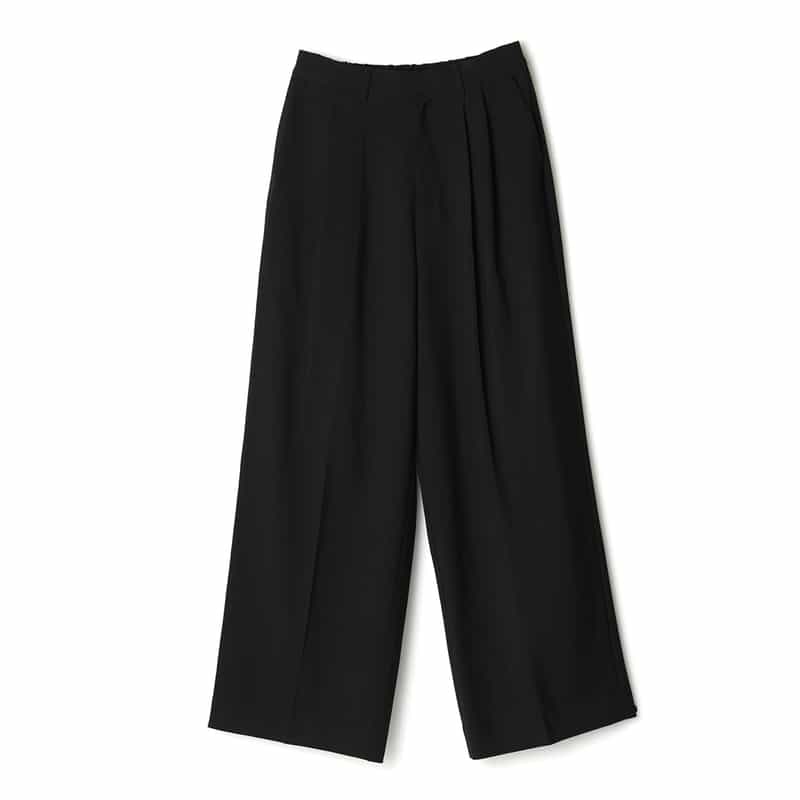 ETRE TOKYO ETRE TOKYO＜エトレ トウキョウ＞ バーニーズ　ニューヨーク限定 サイロスパンタックワイドパンツ BLACK