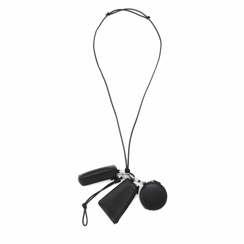 ETRE TOKYO ETRE TOKYO＜エトレ トウキョウ＞ バーニーズ　ニューヨーク限定 レザーコードマルチポーチ BLACK