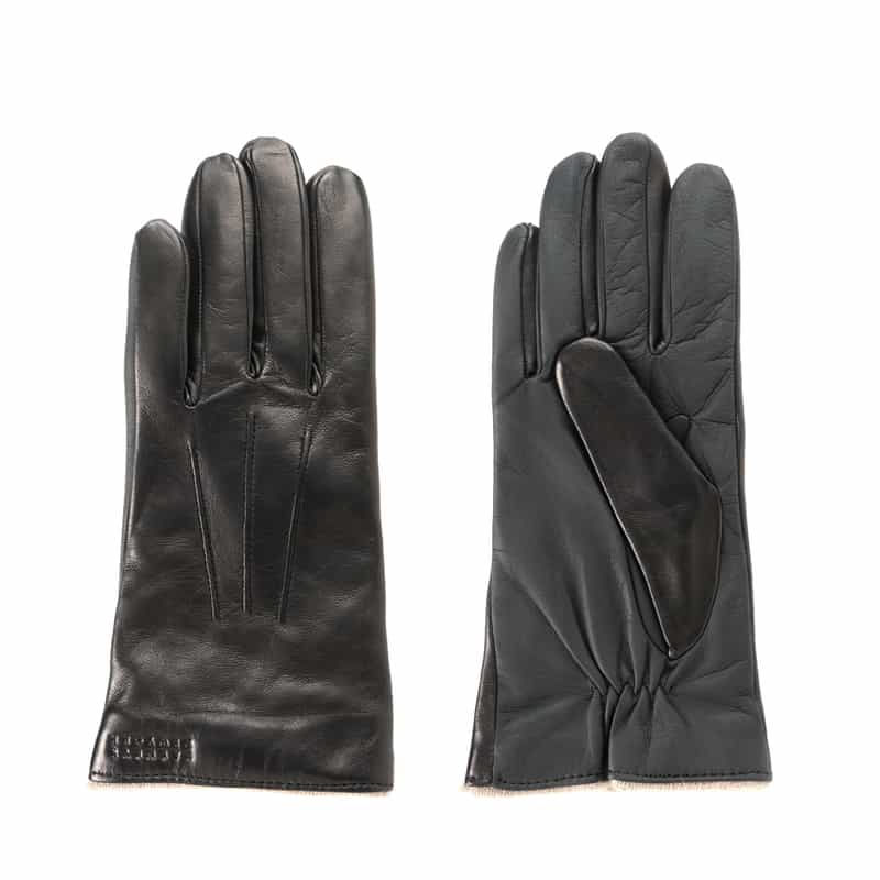 BARNEYS NEW YORK レザーグローブ（スマートフォン対応） BLACK