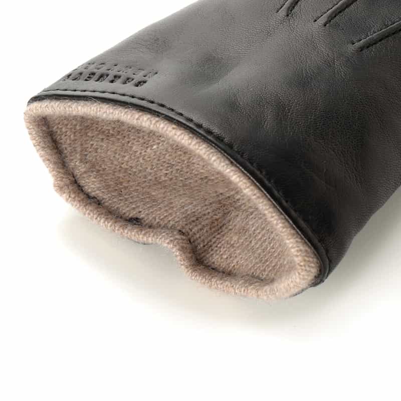 BARNEYS NEW YORK レザーグローブ（スマートフォン対応） BLACK