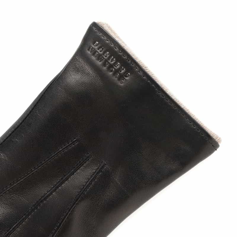 BARNEYS NEW YORK レザーグローブ（スマートフォン対応） BLACK