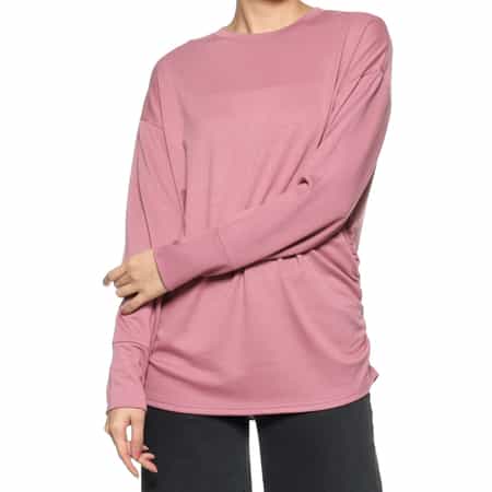 ウォッシャブル サイドギャザーカットソー