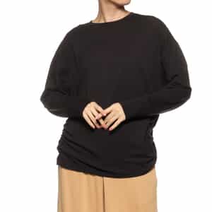 ウォッシャブル サイドギャザーカットソー