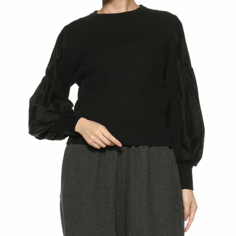 コンビネーション ニットプルオーバー