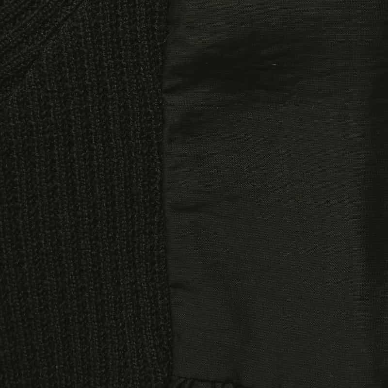 BARNEYS NEW YORK コンビネーション ニットプルオーバー BLACK