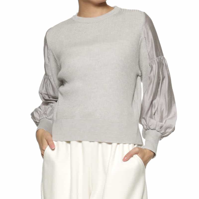 コンビネーション ニットプルオーバー