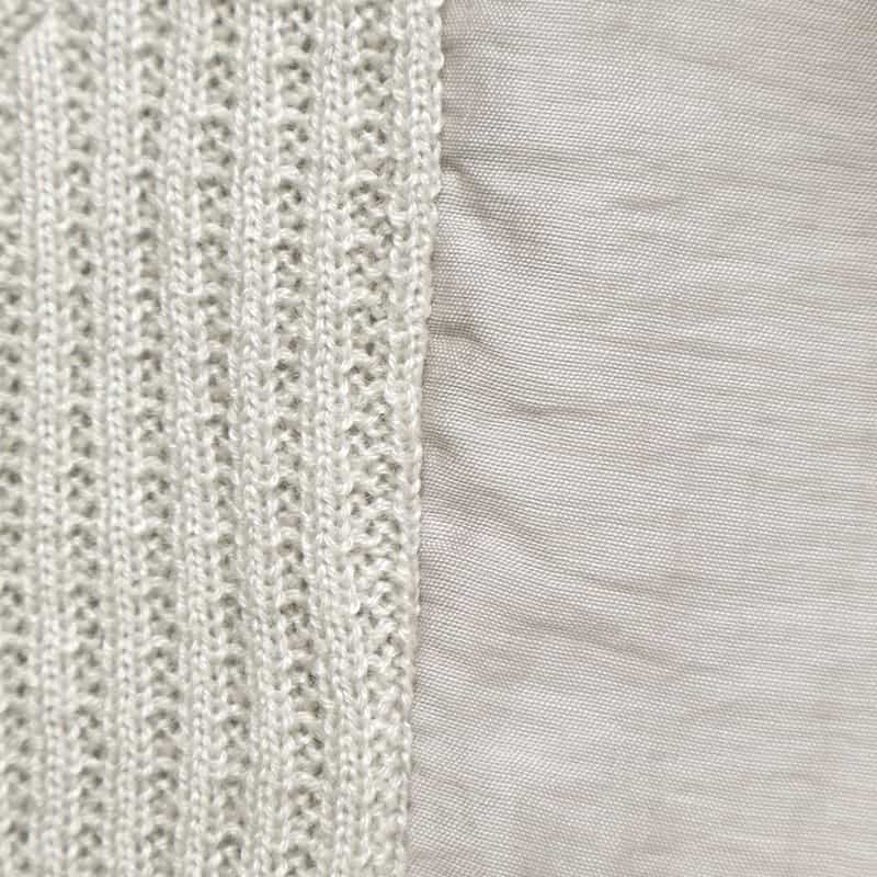 BARNEYS NEW YORK コンビネーション ニットプルオーバー GRAY