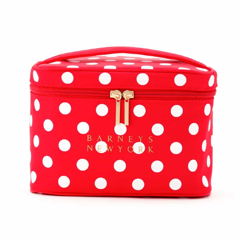 ドット柄 バニティポーチ