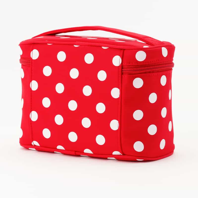 BARNEYS NEW YORK ドット柄 バニティポーチ RED