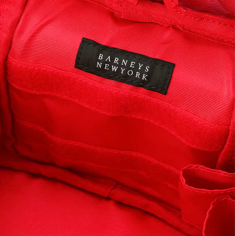 BARNEYS NEW YORK ドット柄 バニティポーチ RED