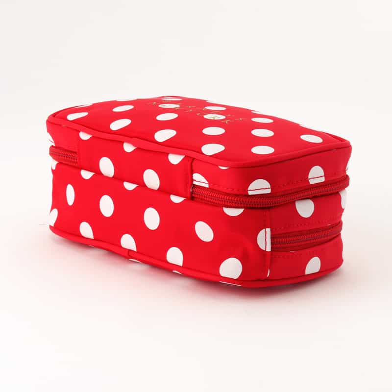 BARNEYS NEW YORK ドット柄 メイクポーチ RED