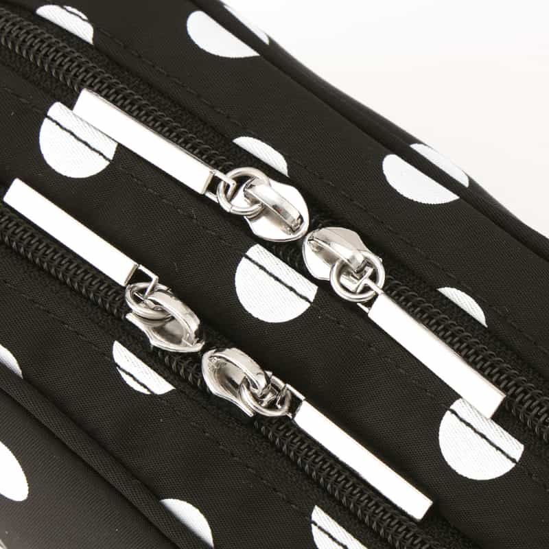 BARNEYS NEW YORK ドット柄 メイクポーチ BLACK