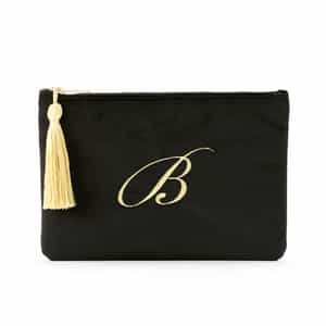 タッセル付きベルベットポーチ