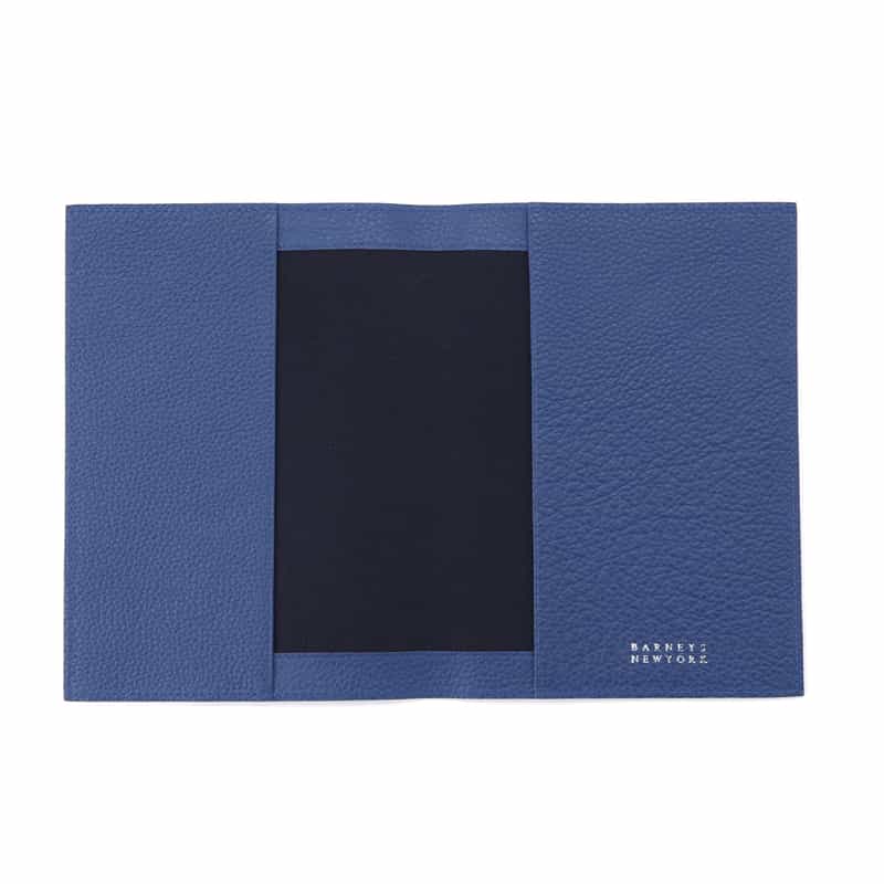 BARNEYS NEW YORK レザー ブックカバー BLUE