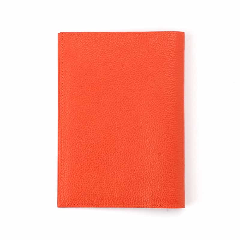 BARNEYS NEW YORK レザー ブックカバー ORANGE