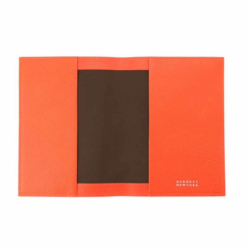 BARNEYS NEW YORK レザー ブックカバー ORANGE