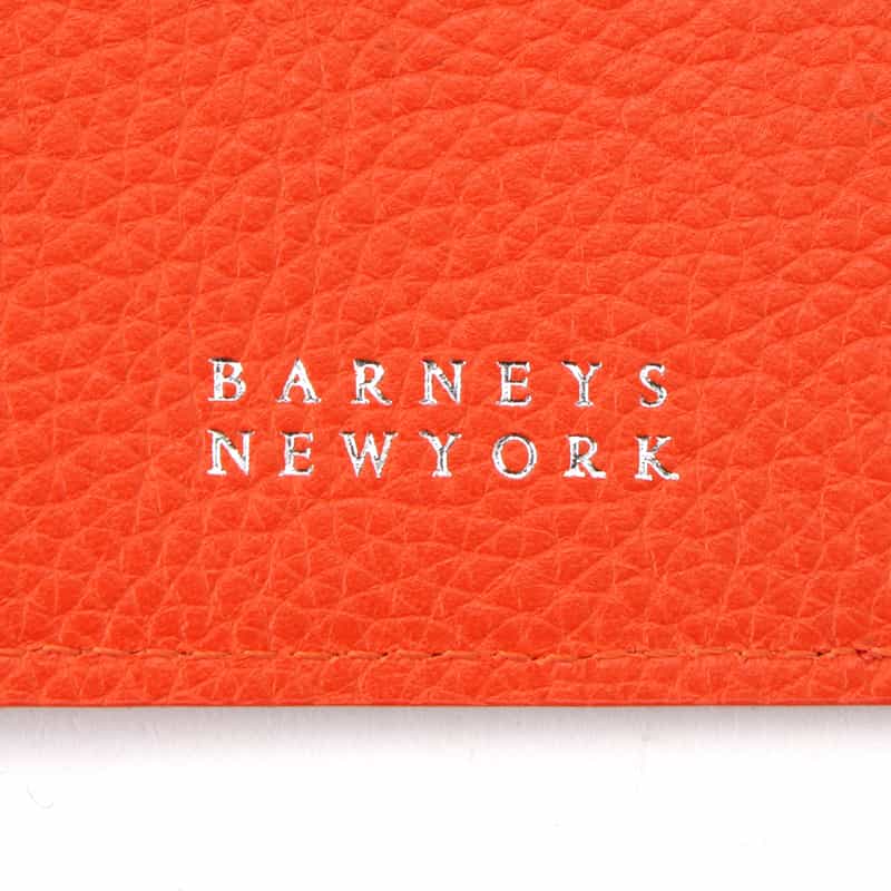 BARNEYS NEW YORK レザー ブックカバー ORANGE