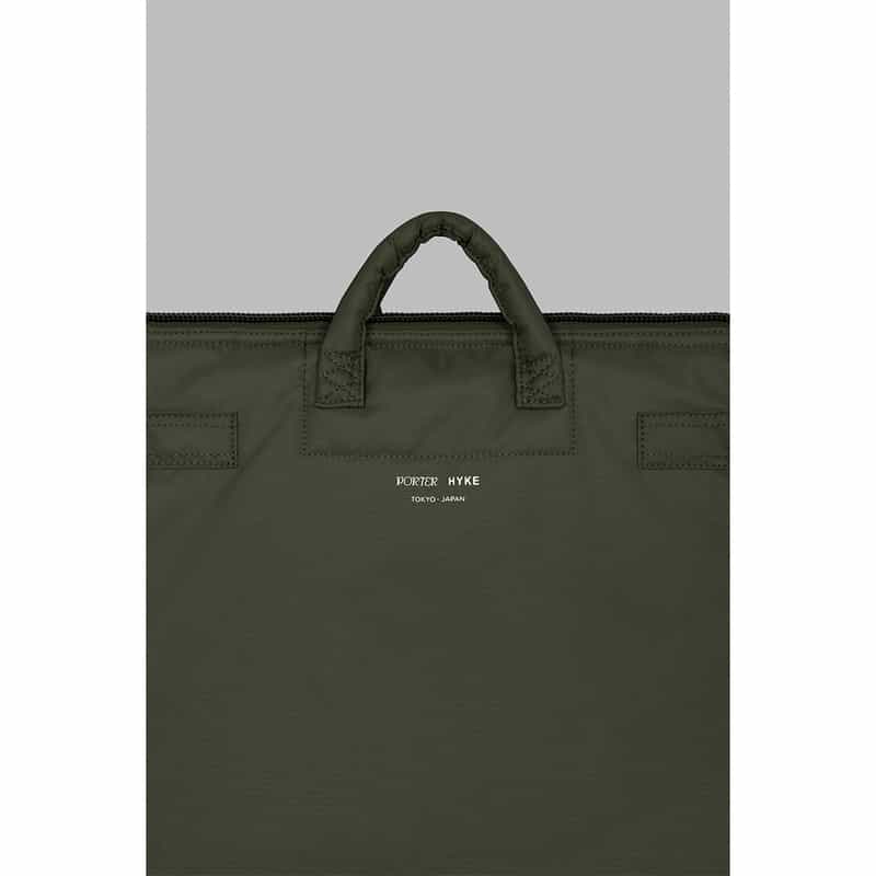 HYKE HYKE＜ハイク＞×PORTER＜ポーター＞2WAYバッグ "HELMET TOTE" KHAKI