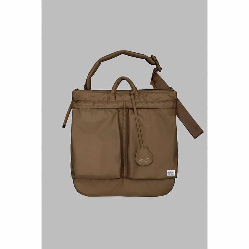 HYKE HYKE＜ハイク＞×PORTER＜ポーター＞2WAYバッグ "HELMET TOTE" BROWN