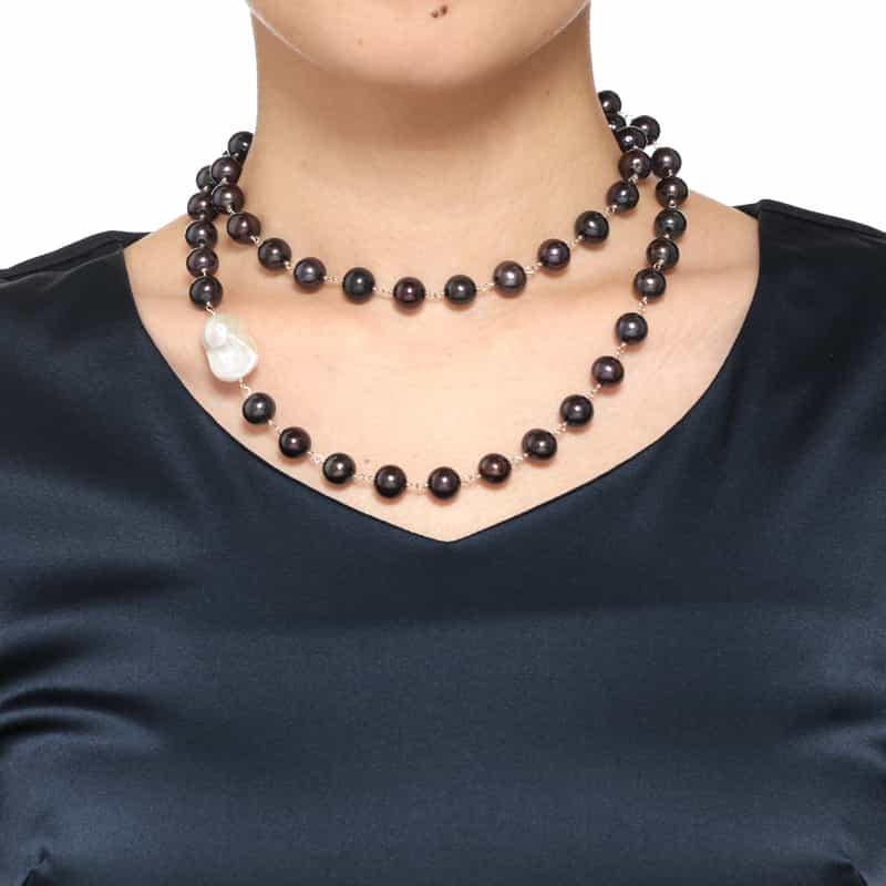 LA SOEUR LA SOEUR <ラ スール> ロングネックレス(パール) NONE