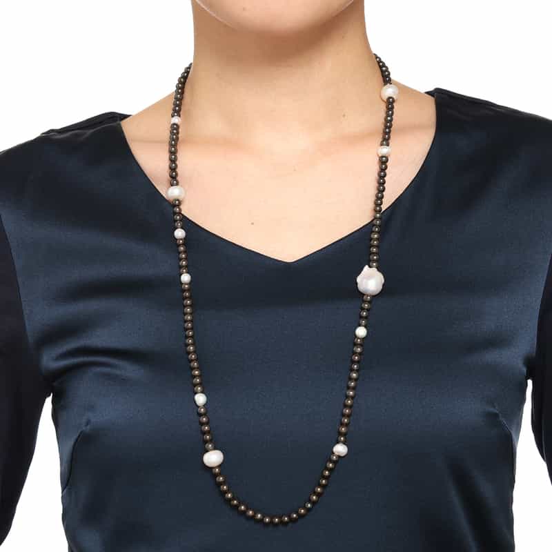 LA SOEUR LA SOEUR <ラ スール> ロングネックレス(パール) NONE