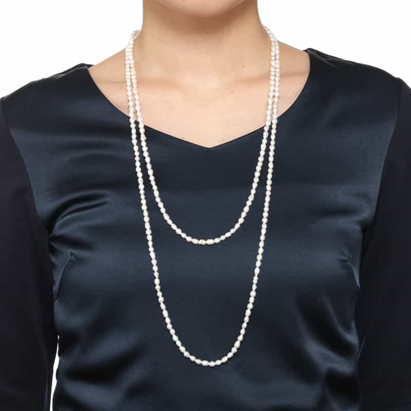 LA SOEUR LA SOEUR <ラ スール> ロングネックレス(パール) NONE