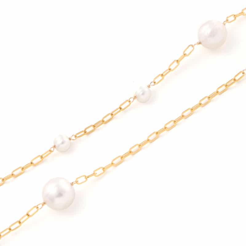 LA SOEUR LA SOEUR <ラ スール> ロングネックレス(パール) NONE