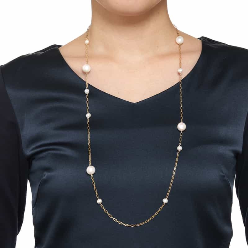 LA SOEUR LA SOEUR <ラ スール> ロングネックレス(パール) NONE