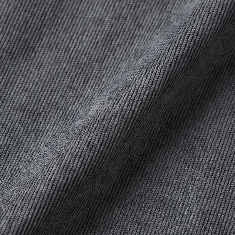 BARNEYS NEW YORK ウォッシャブル コーデュロイ素材フレアロングスカート GRAY