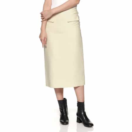 ツイル素材タイトスカート