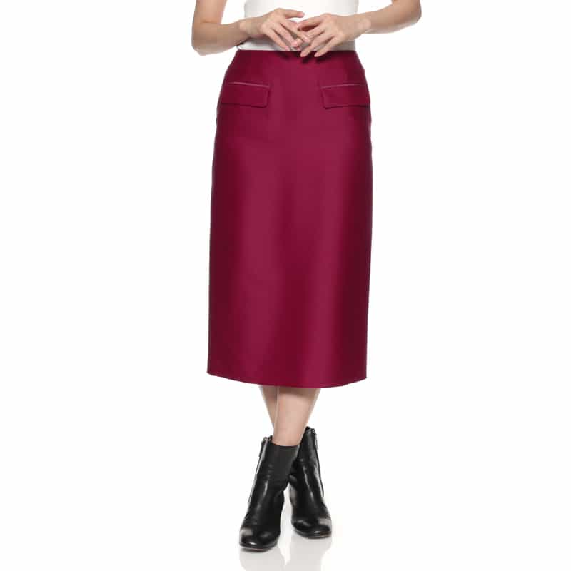 ツイル素材タイトスカート