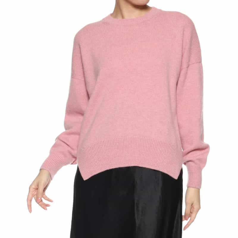BARNEYS NEW YORK クルーネックニットプルオーバー(ロロ・ピアーナ社製カシミヤ使用) PINK