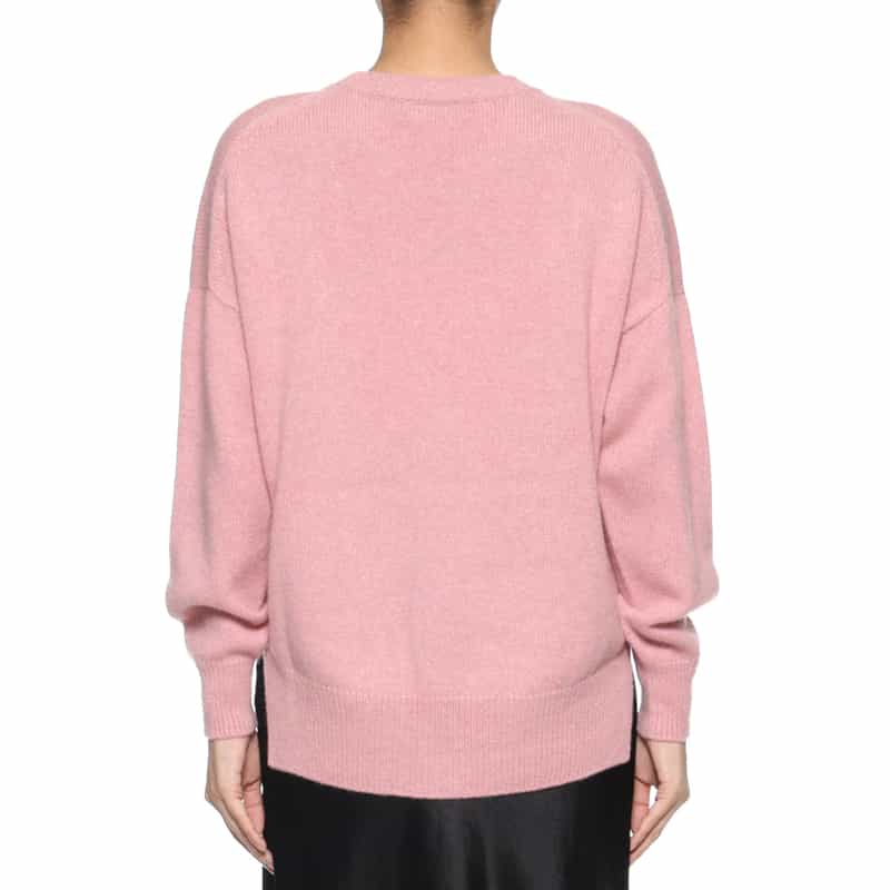 BARNEYS NEW YORK クルーネックニットプルオーバー(ロロ・ピアーナ社製カシミヤ使用) PINK