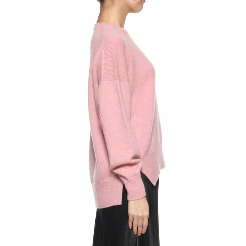 BARNEYS NEW YORK クルーネックニットプルオーバー(ロロ・ピアーナ社製カシミヤ使用) PINK