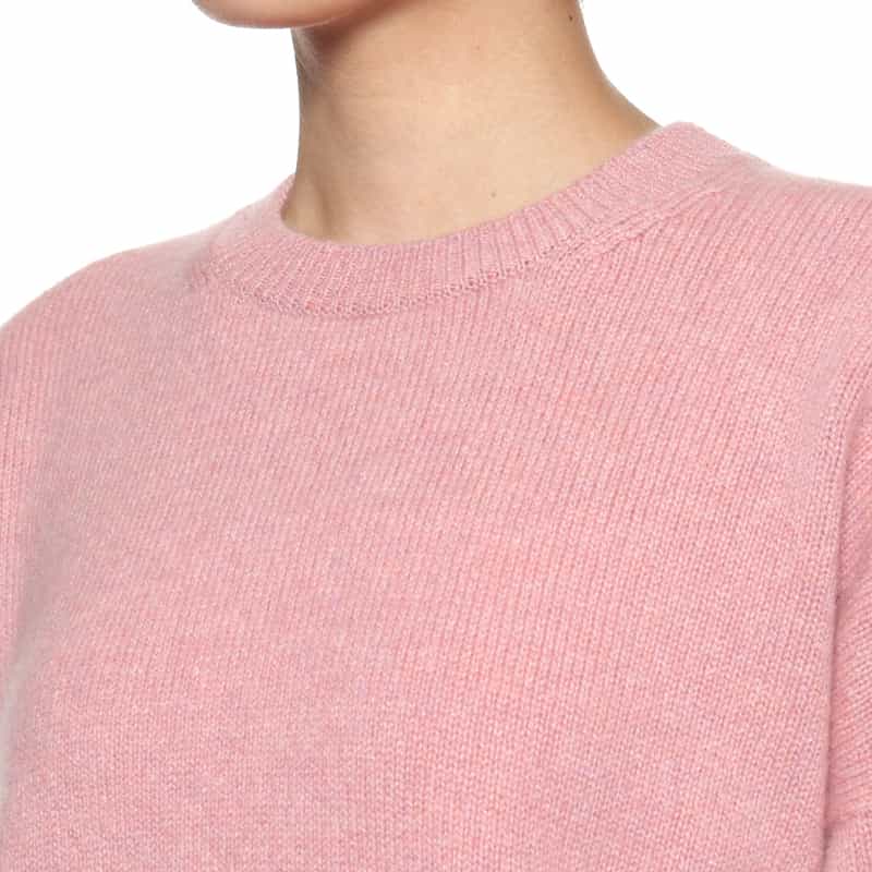 BARNEYS NEW YORK クルーネックニットプルオーバー(ロロ・ピアーナ社製カシミヤ使用) PINK