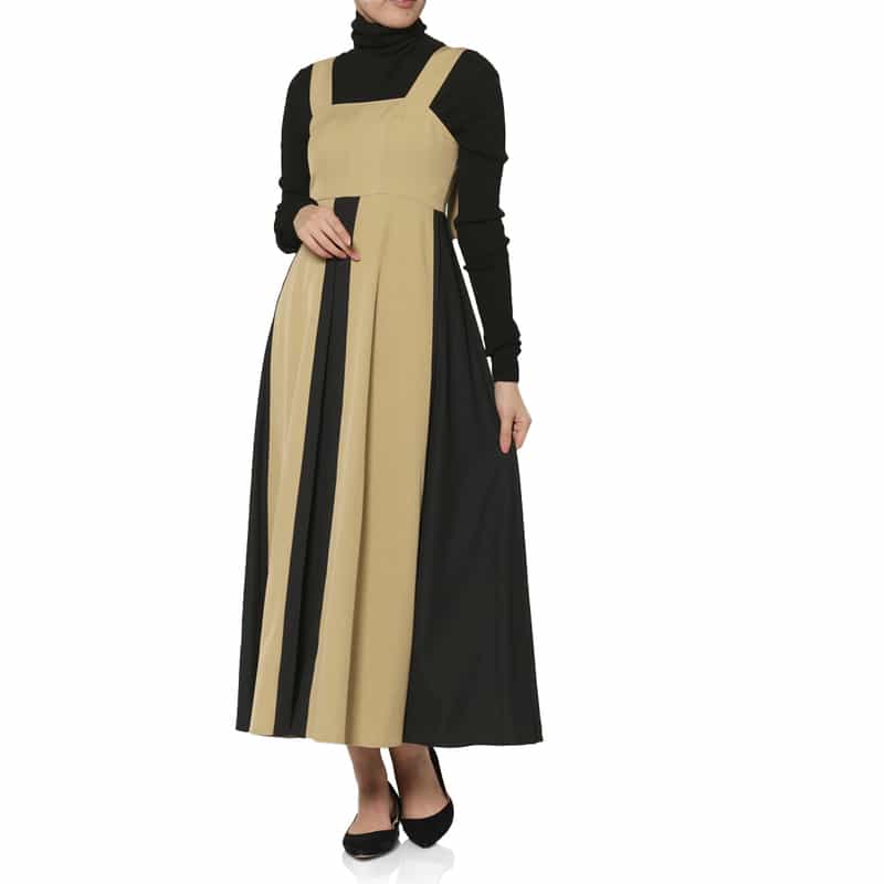 バイカラー ジャンパースカート