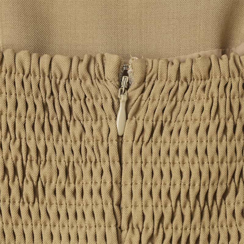 BARNEYS NEW YORK バイカラー ジャンパースカート BEIGE