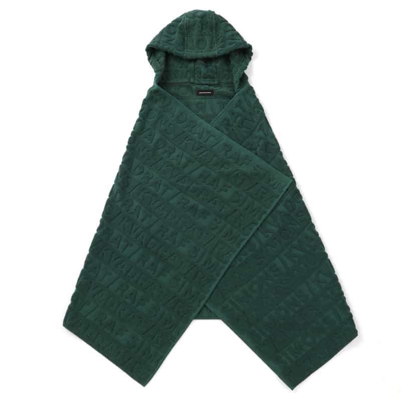 KVADRAT/RAF SIMONS KVADRAT／RAF SIMONS＜クヴァドラ／ラフ シモンズ＞ フード付タオル（140cm×80cm） GREEN